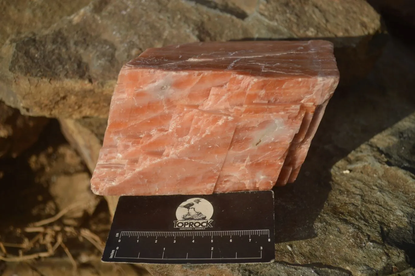 Natural Sunset Orange Calcite Specimen x 1 From Spitzkop, Namibia