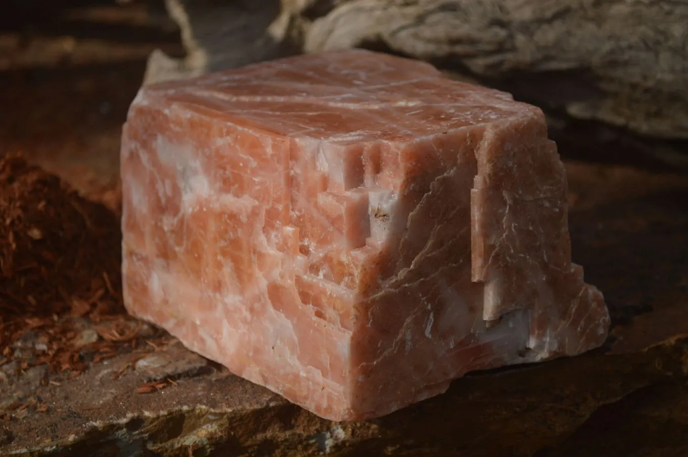 Natural Sunset Orange Calcite Specimen x 1 From Spitzkop, Namibia