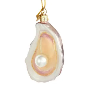 Noble Gems Oyster Shell Glass Ornament