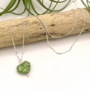 Olive Leaf Peeper Necklace