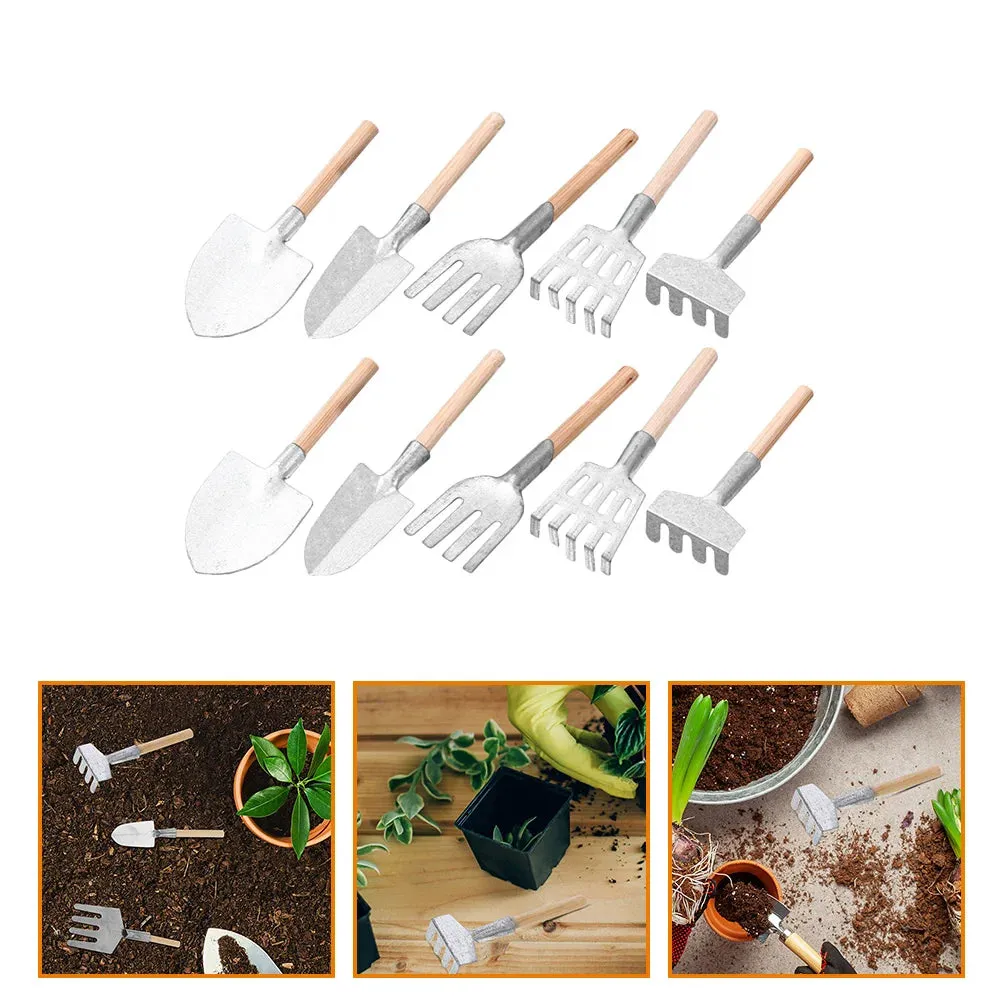 Ornaments Themed Bonsai Decorations Rockery Home Miniature Model Outdoor Rake Small Garden Tool