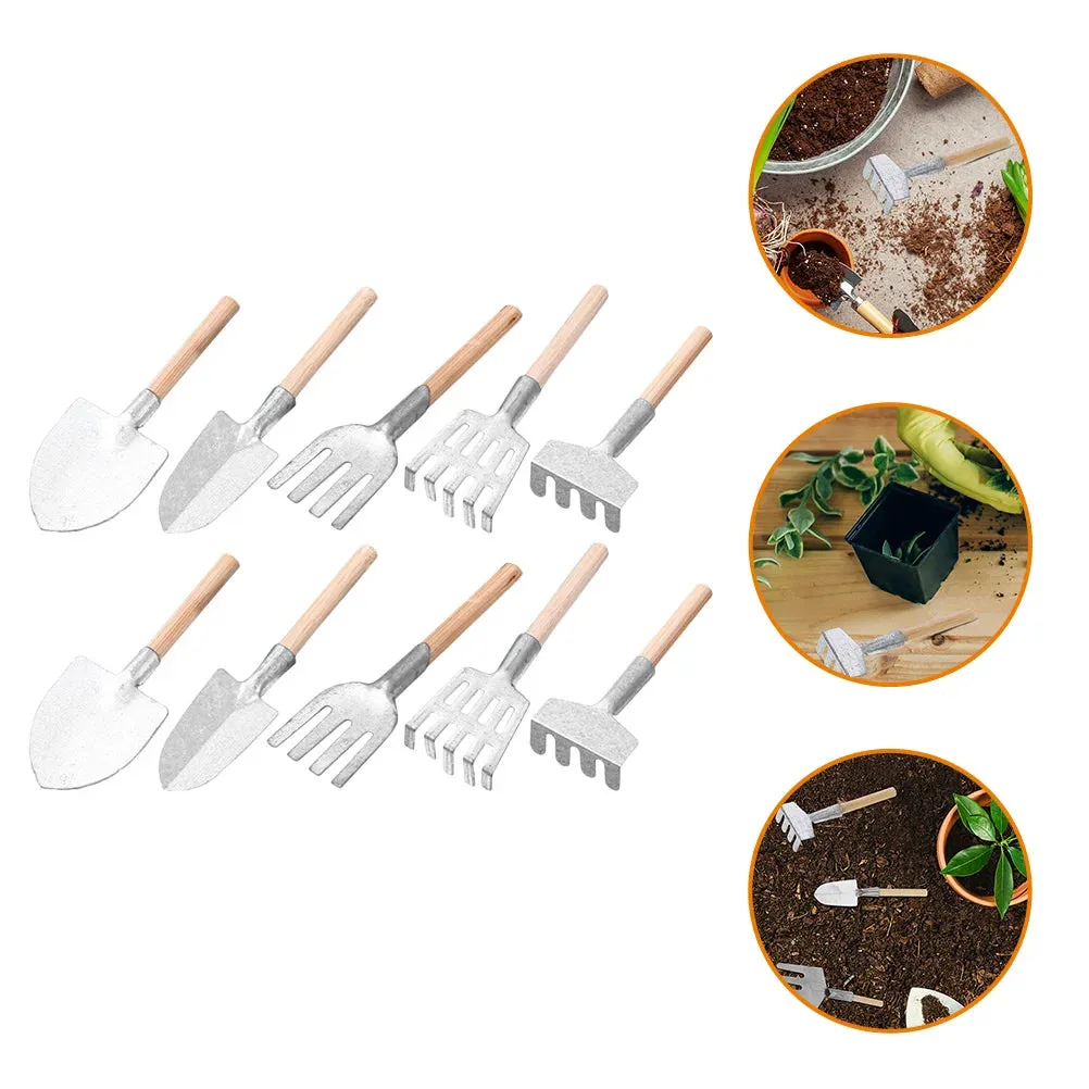 Ornaments Themed Bonsai Decorations Rockery Home Miniature Model Outdoor Rake Small Garden Tool