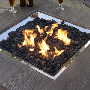 Outdoor GreatRoom: Black Lava Rock