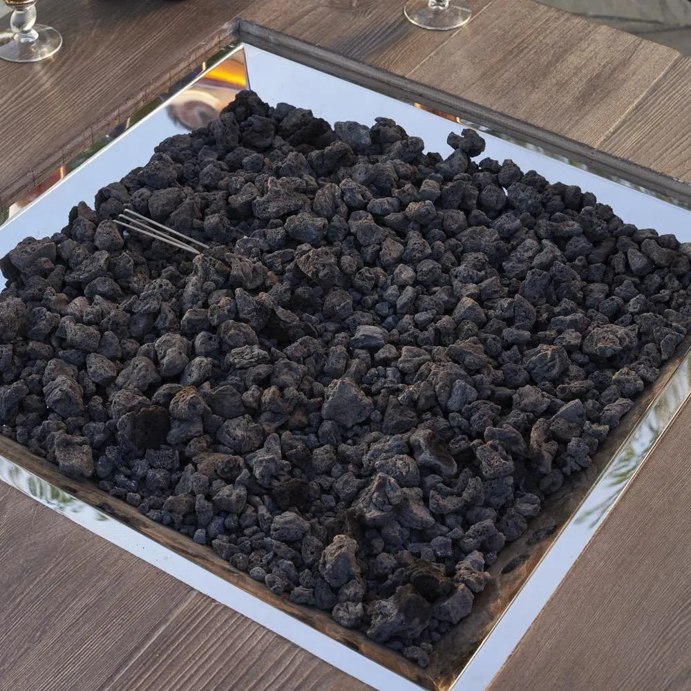 Outdoor GreatRoom: Black Lava Rock