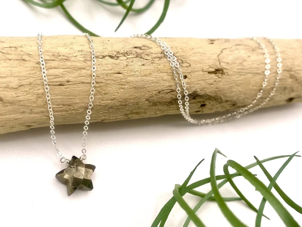 Pyrite Star Necklace