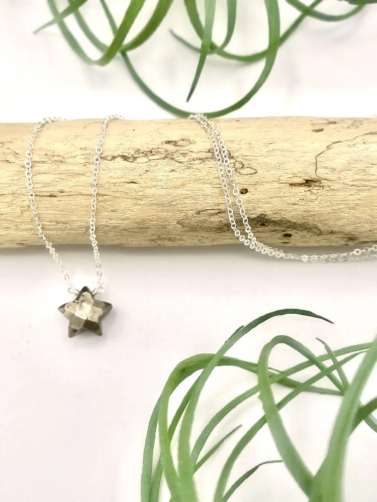 Pyrite Star Necklace