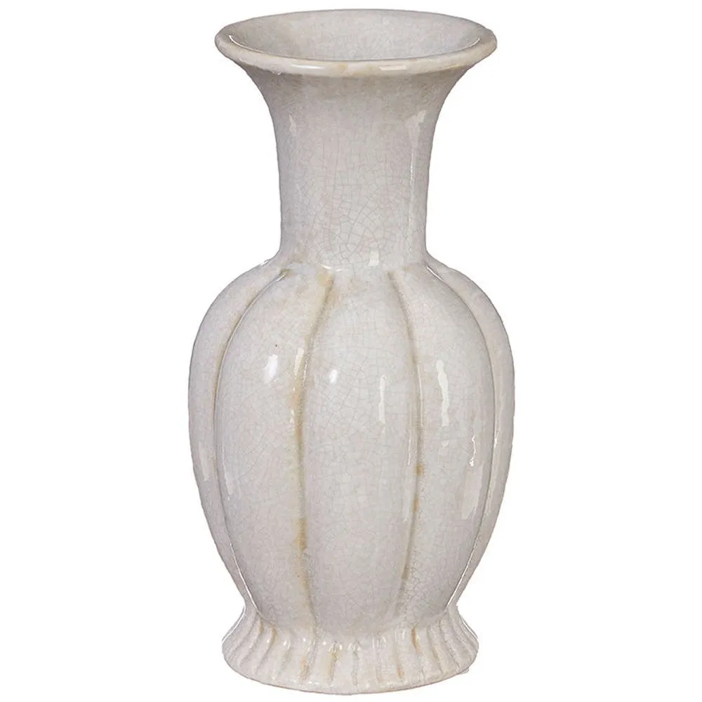 Raz Imports Reclaimed Elegance 10" Fluted Vase