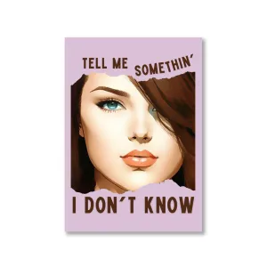 Selena Gomez Poster - Tell Me Something I Don't Know