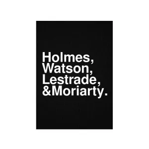 Sherlock Poster - Holmes, Watson, Lestrade & Moriarty