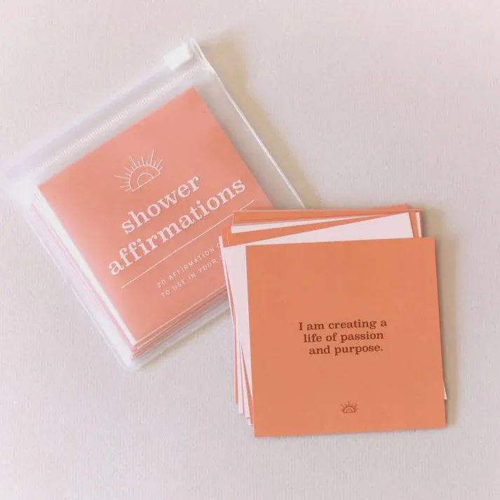 Shower Affirmation Cards