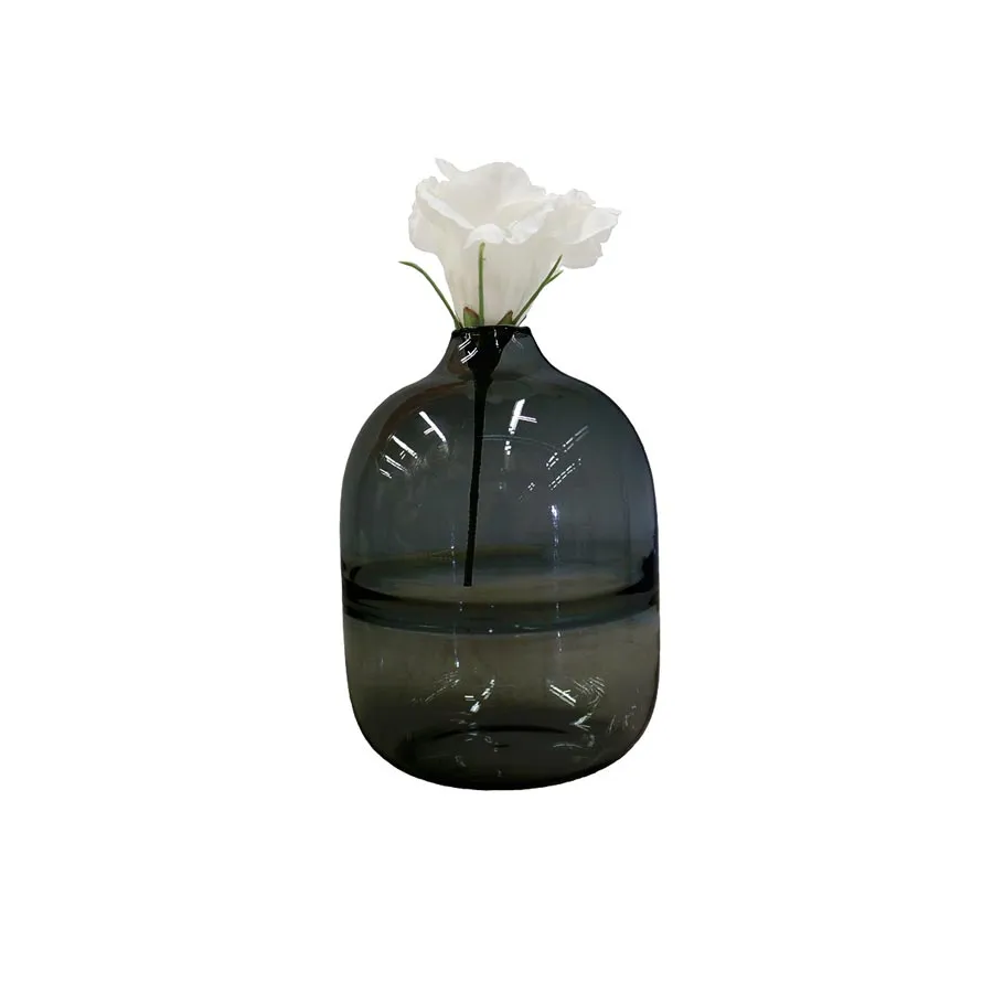 Sienna Small Bud Vase - Dark Smoke (14cm)