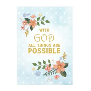 Single Card: Encouragement, All Things (Set of 6)