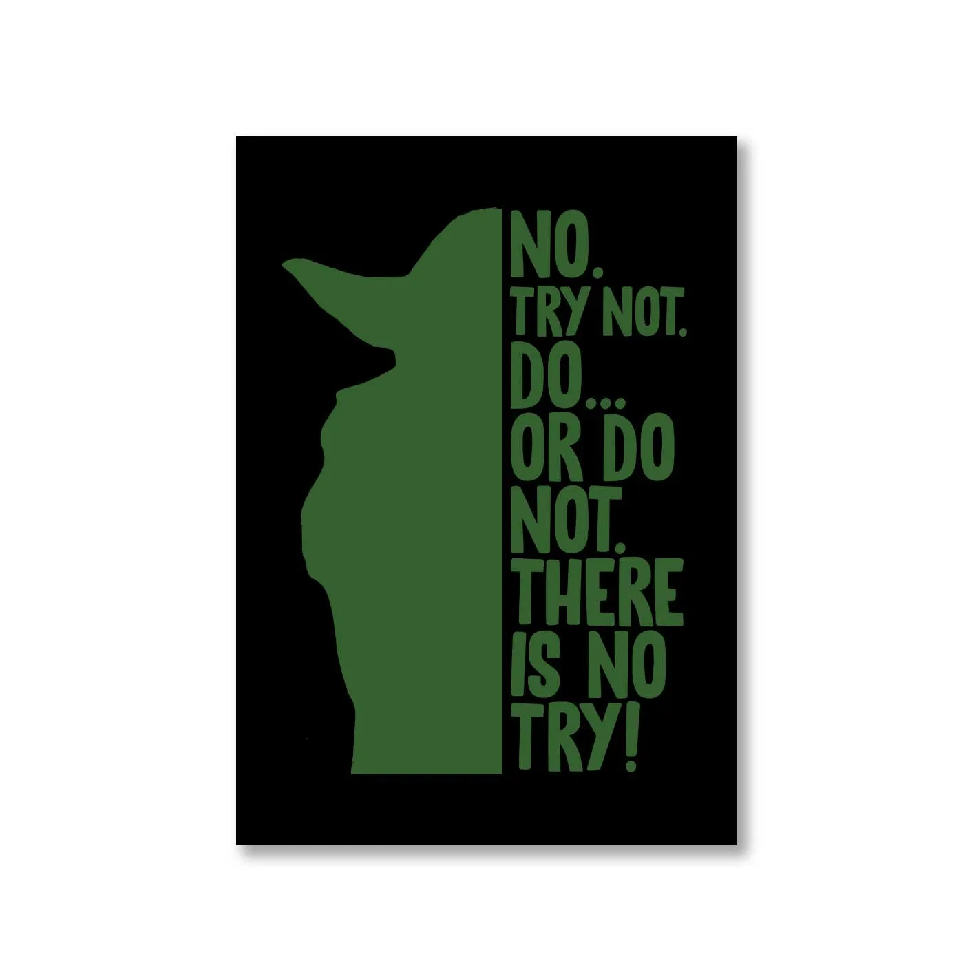 Star Wars Poster - There Is No Try