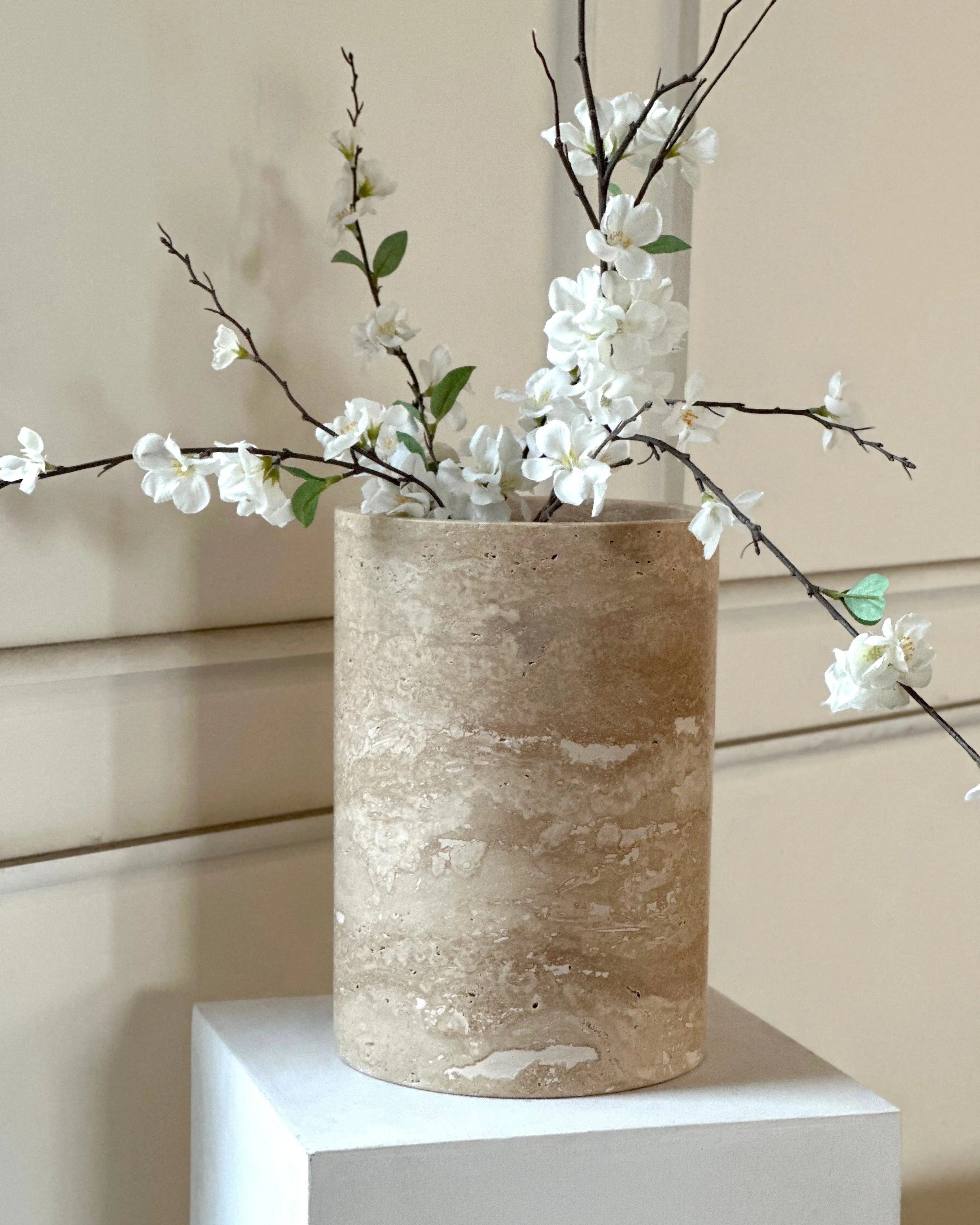 Travertine Vase