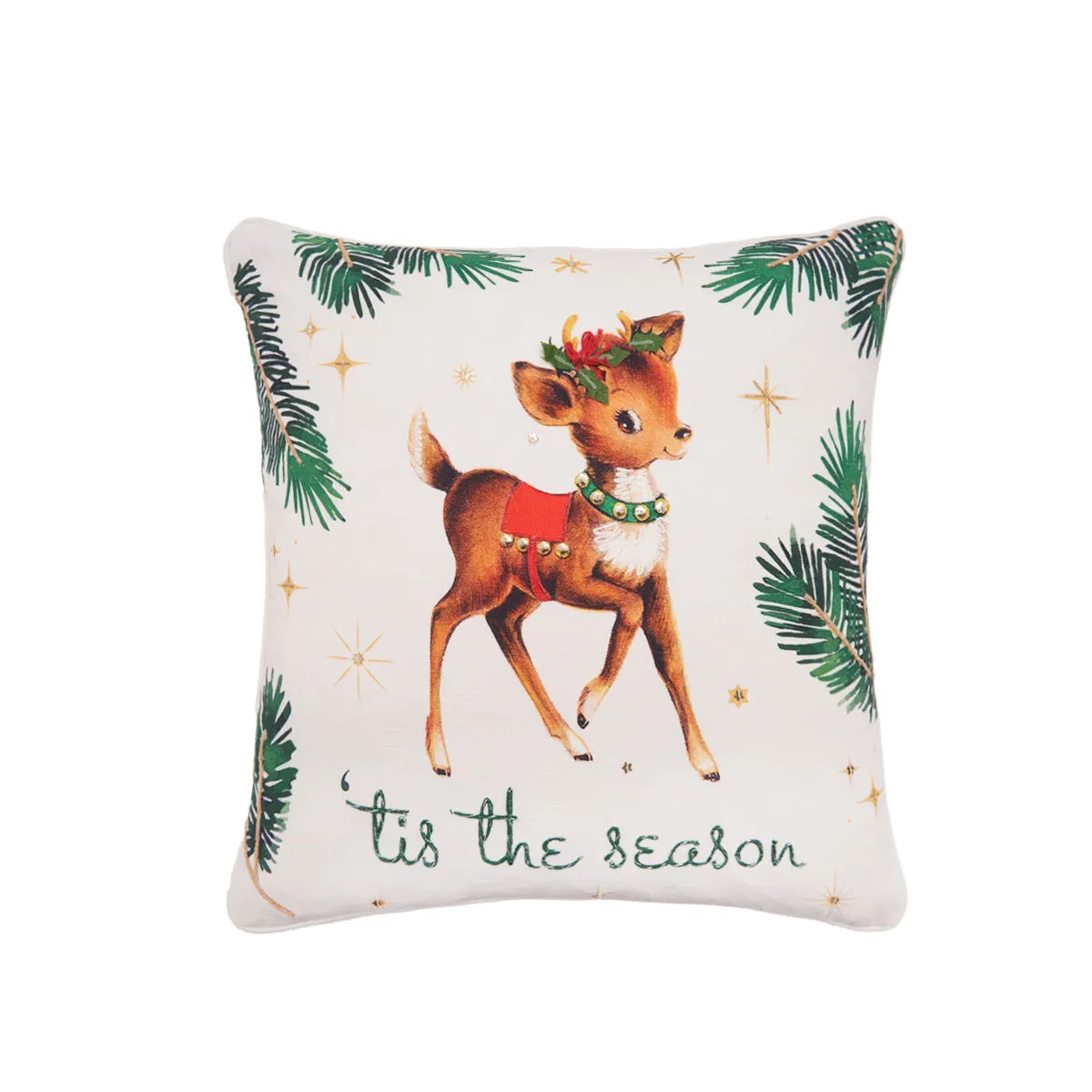 Vintage Reindeer Pillow