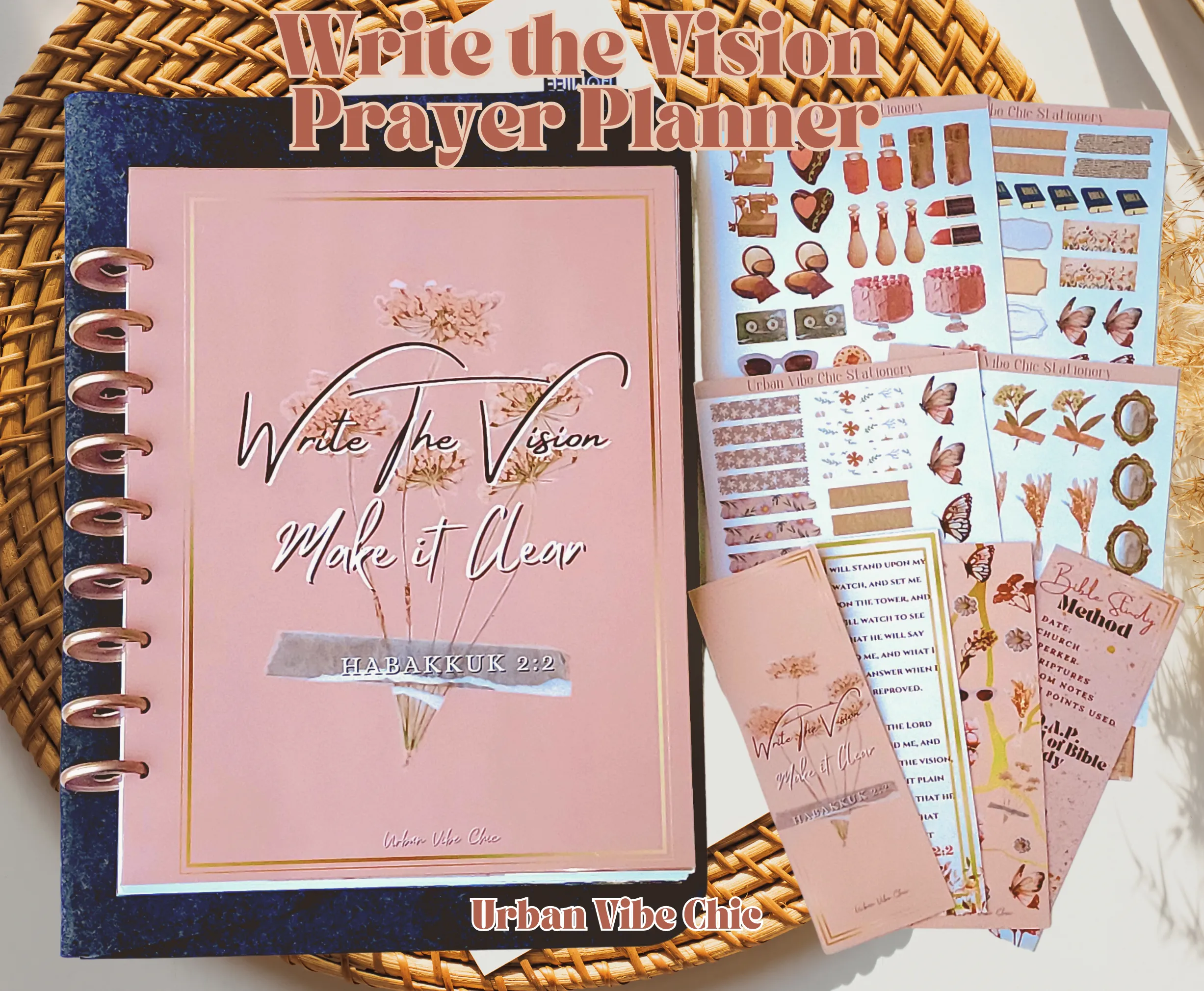 Vision Planner, Prayer Journal, Prayer Planner, Christian Planner, Christian Goal Planner, Daily Devotional Planner, Daily Faith Planner, Bible Study Planner, Undated Planner UrbanVibeChic