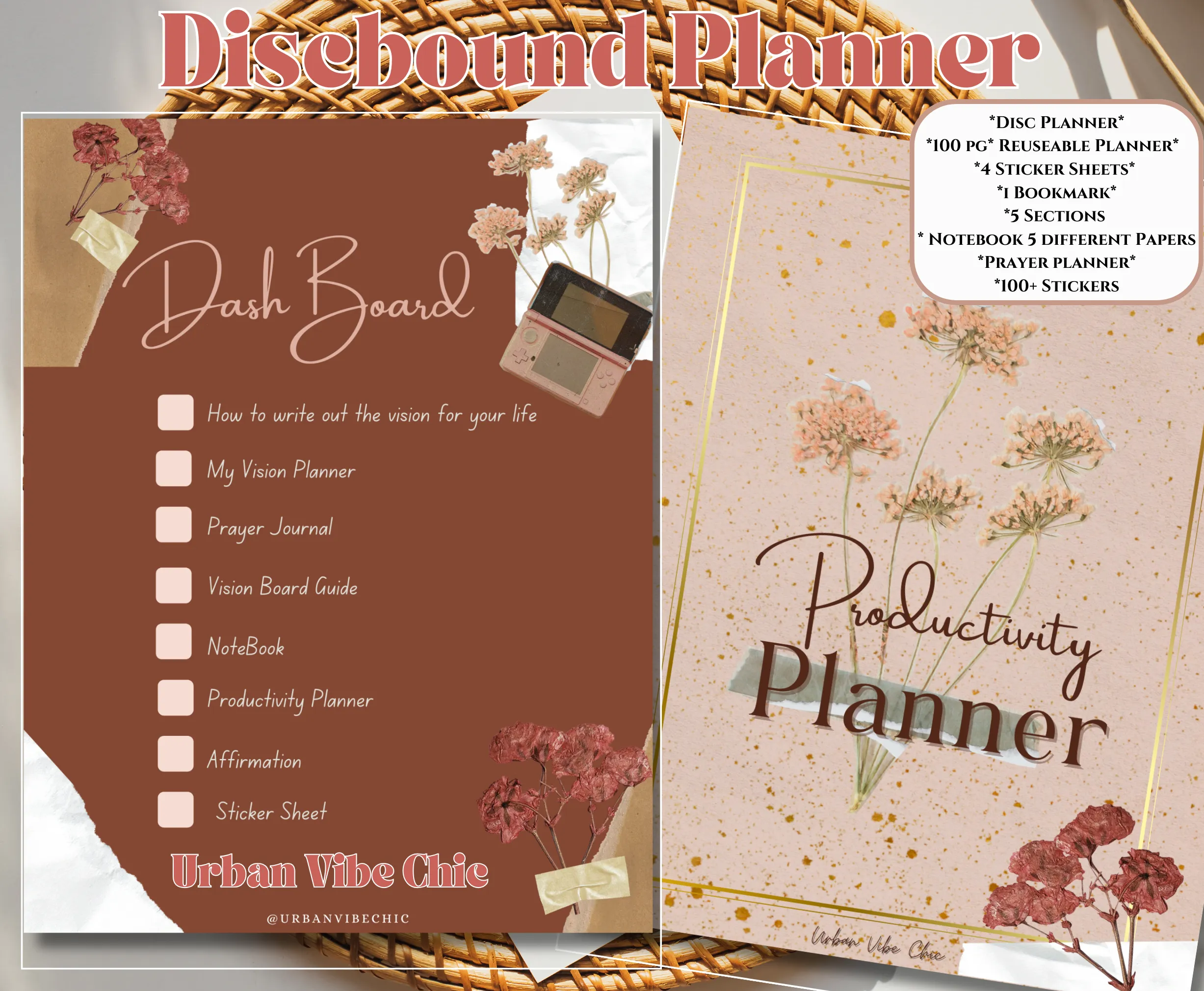 Vision Planner, Prayer Journal, Prayer Planner, Christian Planner, Christian Goal Planner, Daily Devotional Planner, Daily Faith Planner, Bible Study Planner, Undated Planner UrbanVibeChic