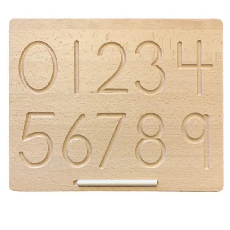 Wooden Number Tracing Board